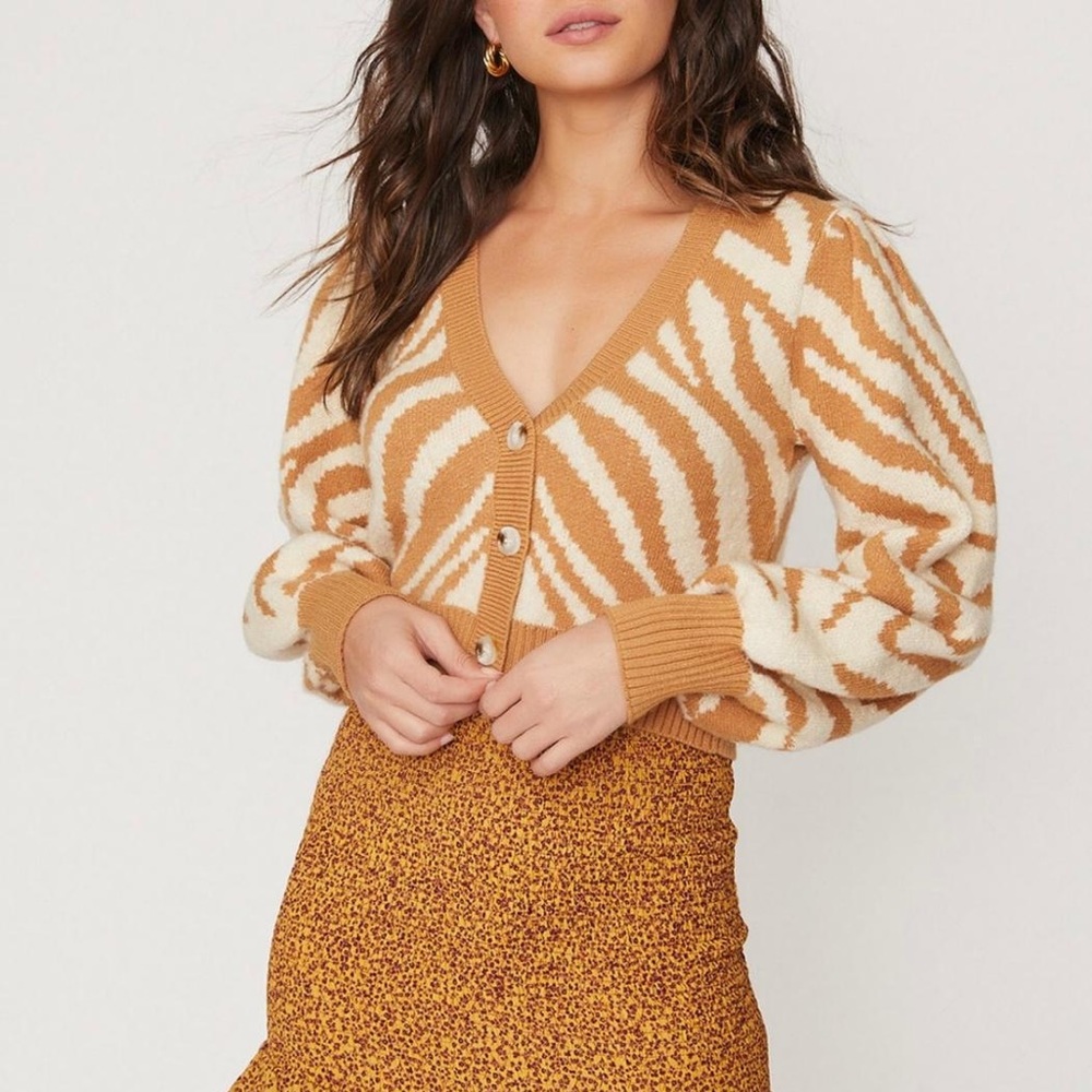 Lost + Wander Joey Cardigan Zebra Stripe - XS/S